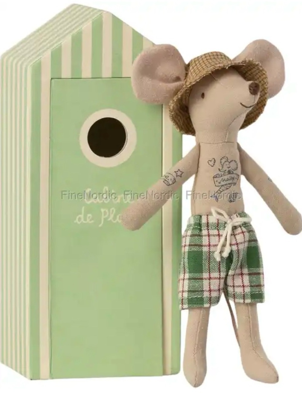 NEW Maileg Dad Mouse In Cabine De Plage Box - Picture 6 of 8